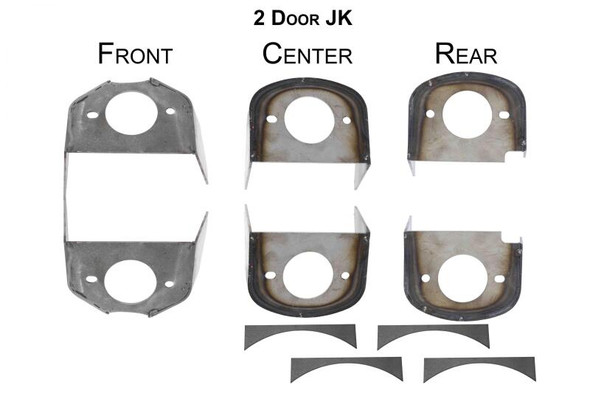 Rust Buster RB5056 Frame Body Mounts for 07-18 Jeep Wrangler JK 2-Door