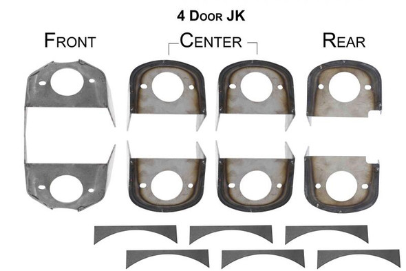 Rust Buster RB5057 Frame Body Mounts for 07-18 Jeep Wrangler JK Unlimited 4-Door