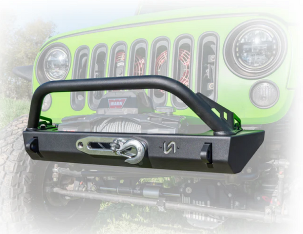 Turn Offroad JPFB-05 High Clearance Stubby Front Bumper for 07-26 Jeep Wrangler JK, JL & Gladiator JT