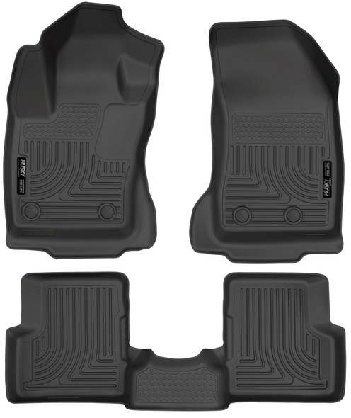 Husky Liners 99081 WeatherBeater Front & Rear Liners in Black for 15-20 Jeep Renegade