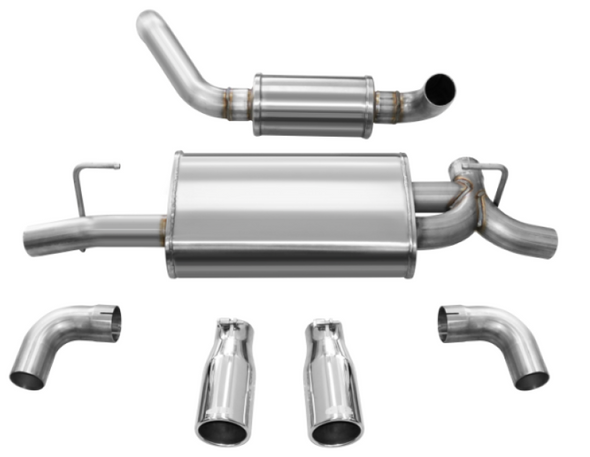 Corsa Performance 21016 dB Performance by Corsa Dual Rear Exit Axle Back Touring Exhaust for 18-26 Jeep Wrangler JL