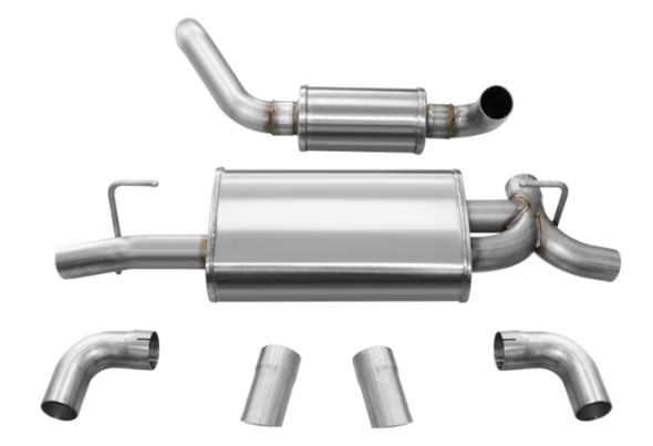 Corsa Performance 21015BLK dB Performance by Corsa Dual Rear Exit Axle Back Touring Exhaust for 18-26 Jeep Wrangler JL