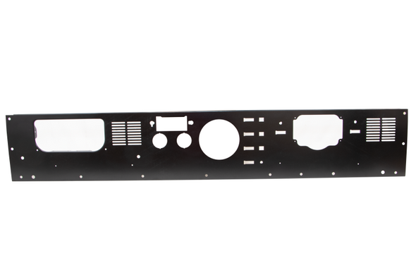Kentrol Dash Panel with Radio Opening in Stainless Steel for 77-86 Jeep CJ-7