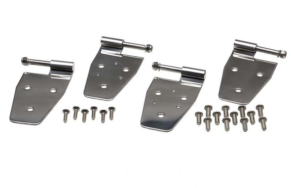 Kentrol Stainless Steel Full & Half Door Hinges for 97-02 Jeep Wrangler TJ & Unlimited