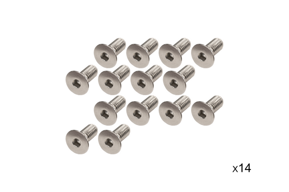 Kentrol 30735 Stainless Steel Windshield Hinge Screw Set for 97-06 Jeep Wrangler TJ