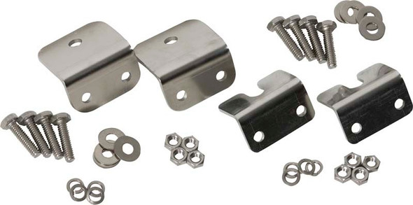 Kentrol 30667 Stainless Steel Strut Rod Mounting Brackets for 72-86 Jeep CJ-5, CJ-7 & CJ-8 Scrambler with with Fiberglass Body and Grill