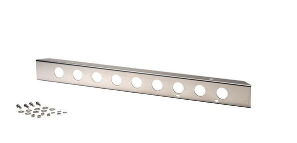 Kentrol 30428 42" Stainless Front Bumper with Holes for 45-86 Jeep CJ