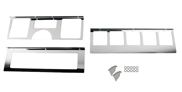 Kentrol 30519 Polished Stainless Steel Dash Overlay for 87-95 Jeep Wrangler YJ