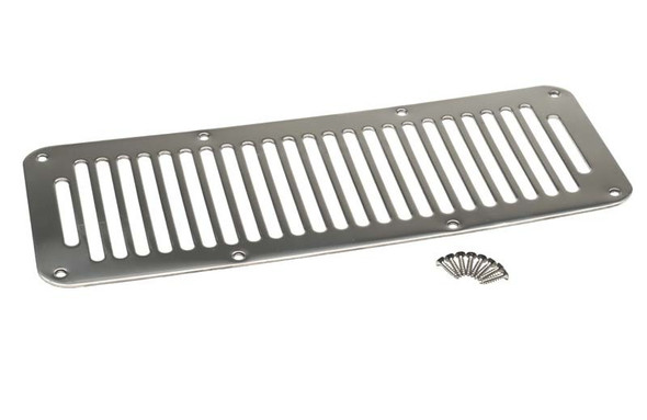Kentrol 30458 Polished Stainless Steel Hood Vent for 87-95 Jeep Wrangler YJ