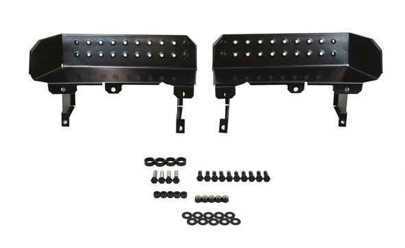 Kentrol 50432 Side Steps in Black Powder Coated Stainless Steel for 76-95 Jeep CJ-7, CJ-8 & Wrangler YJ