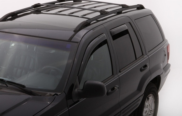 AVS 194650 In-Channel Ventvisor in Smoke for 99-04 Jeep Grand Cherokee WJ