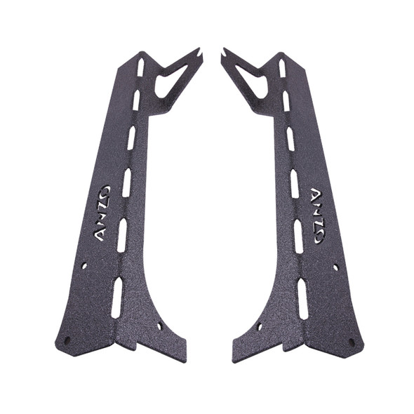 Anzo USA 851034 Windshield Light Bar Brackets for 97-06 Jeep Wrangler TJ