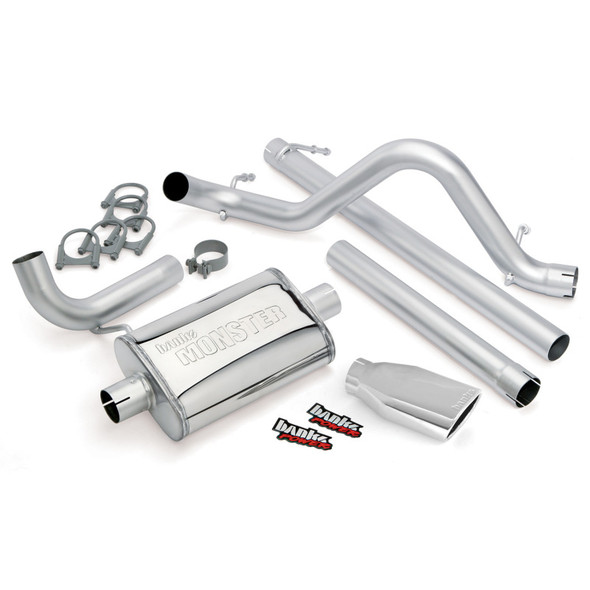 Banks Power Monster Exhaust for 07-11 Jeep Wrangler Unlimited JK 4 Door with 3.8L V-6