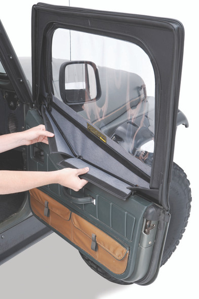 Bestop Replacement Door Skins (Pair) for 88-95 Jeep Wrangler YJ
