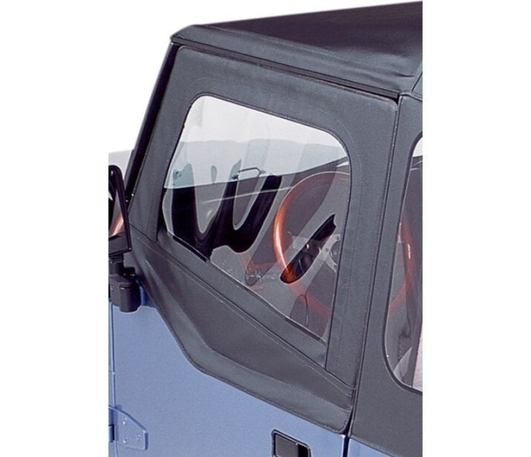 Bestop Soft Upper Doors for 88-95 Jeep Wrangler YJ with factory or Replace-a-top