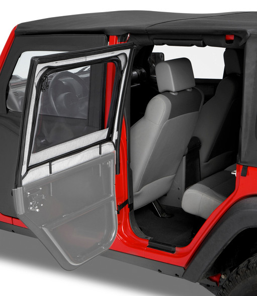 Bestop 5179335 HighRock 4X4 Element Upper Doors for 97-06 Jeep Wrangler TJ & Unlimited