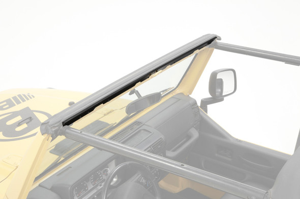 Bestop 5121001 Drill In Windshield Retaining Channel for 97-02 Jeep Wrangler TJ