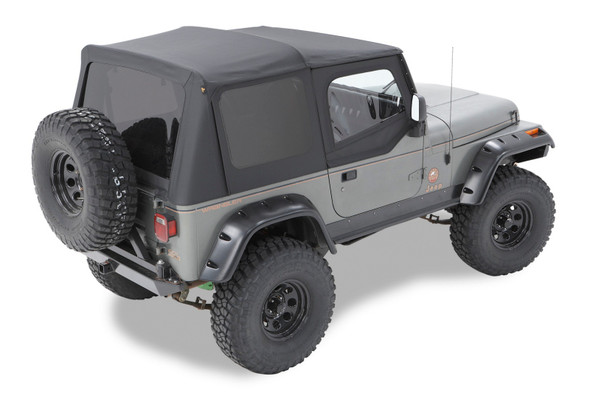 Bestop 5111901 Replace-a-top Soft Top with Upper Door Skins for 86-1/2 - 87 Jeep Wrangler YJ