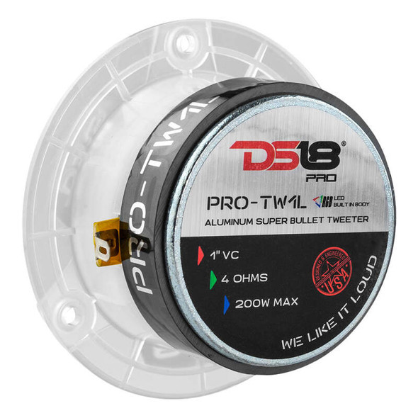 DS18 Super Bullet Tweeter with RGB LED Lights