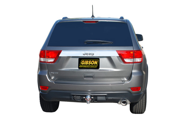 Gibson 617408 4" Single Rear Stainless Steel Exhaust System for 11-13 Jeep Grand Cherokee WK2 with 3.6L