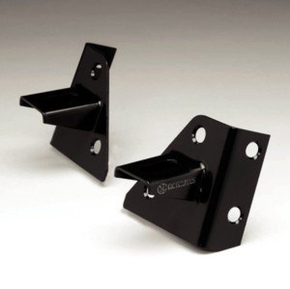 KC HiLiTES 7321 Windshield Light Mount Brackets in Black for 76-95 Jeep CJ & Wrangler YJ