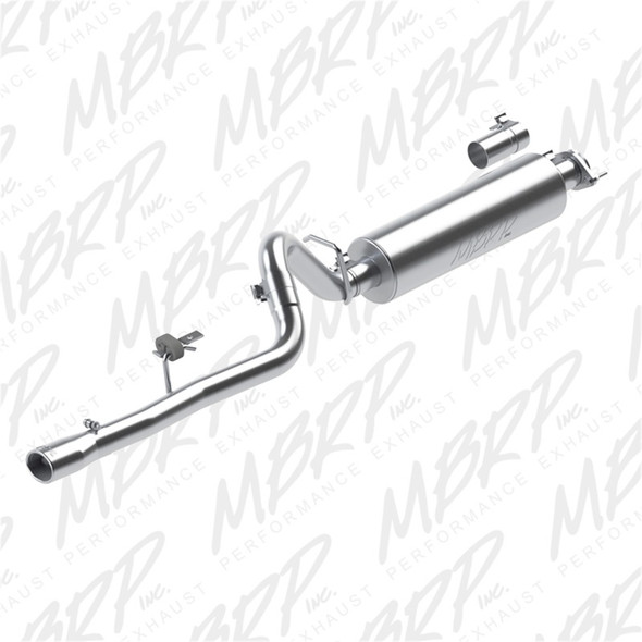 MBRP 2.5" Single Cat Back Exhaust for 86-01 Jeep Cherokee XJ
