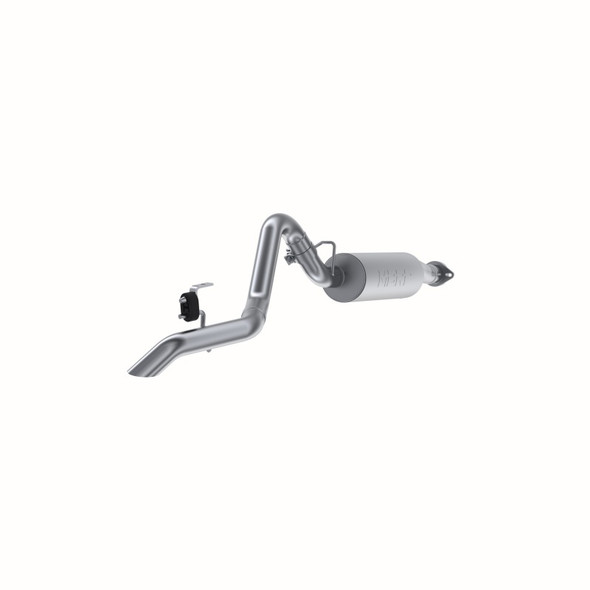 MBRP S5520AL Installer Series Cat Back Exhaust System in Aluminized Steel for 04-06 Jeep Wrangler Unlimited 4.0L I-6 Engines