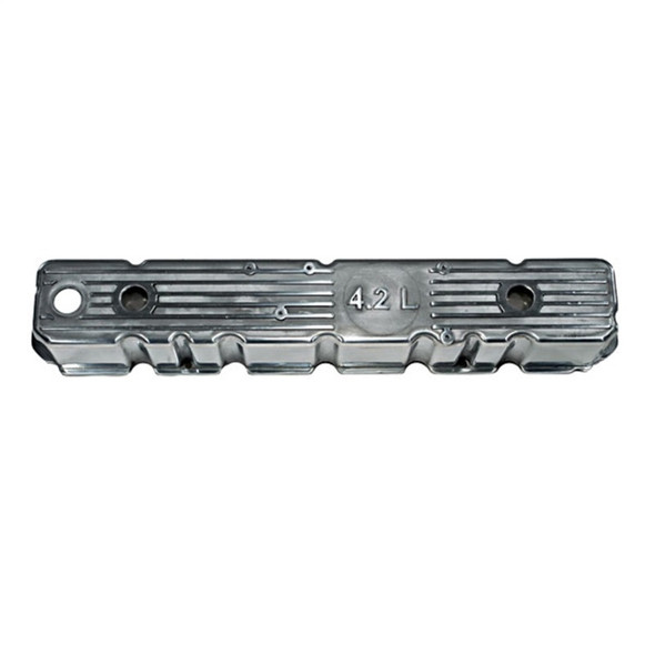 OMIX 17401.09 Polished Aluminum Valve Cover for 81-87 CJ Series & Wrangler YJ with 4.2L 258c.i.