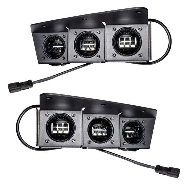 Oracle Lighting Triple LED Fog Light Kit for 21-26 Ford Bronco with Steel Bumper