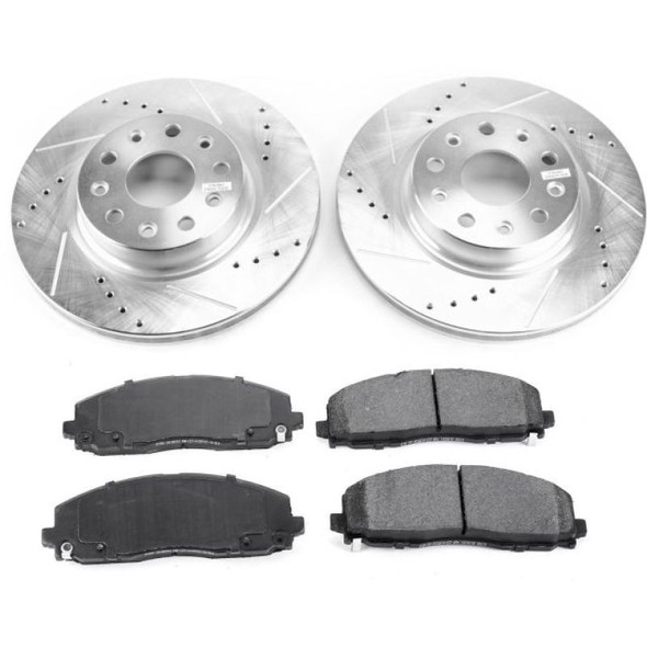 PowerStop Z23 Evolution Sport Performance 1-Click Brake Kit for 18-24 Jeep Wrangler JL Sport, Sport S, & Moab