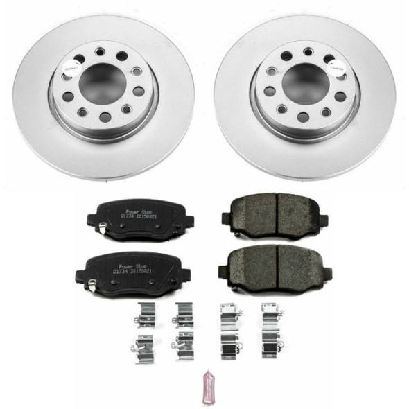 PowerStop Rear Z17 Evolution Geomet Coated Brake Kit for 15-20 Jeep Renegade BU