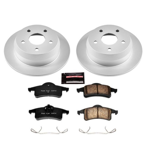 PowerStop CRK2151 Rear Z17 Evolution Geomet Coated Brake Kit for 90-04 Jeep Grand Cherokee WJ