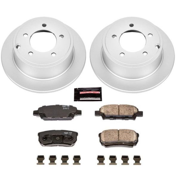 PowerStop CRK3033 Rear Z17 Evolution Geomet Coated Brake Kit For 07-17 Jeep Compass & Jeep Patriot MK