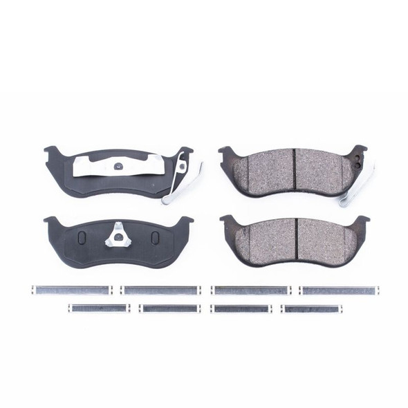 PowerStop 17-981 Z17 Evolution Ceramic Brake Pads - Rear for 03-06 Jeep Wrangler TJ