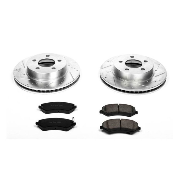 PowerStop K2160 Front Z23 Evolution Sport Performance 1-Click Brake Kit for 02-07 Jeep Liberty KJ