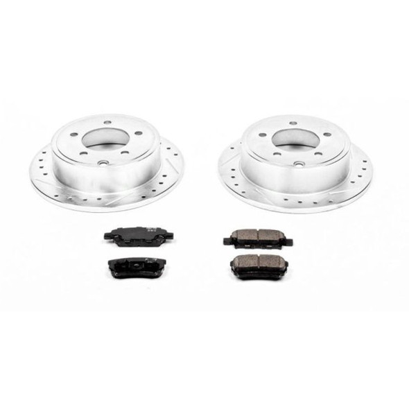PowerStop K3033 Rear Z23 Evolution Sport Performance 1-Click Brake Kit for 07-13 Jeep Compass & Patriot MK