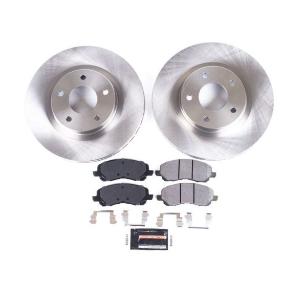 PowerStop KOE3032 Front Z16 Autospecialty Daily Driver OE Brake Kit for 07-13 Jeep Compass & Patriot MK