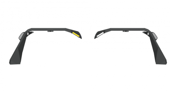 Road Armor Stealth Steel Wide Fender Flares for 18-26 Jeep Wrangler JL & Gladiator JT
