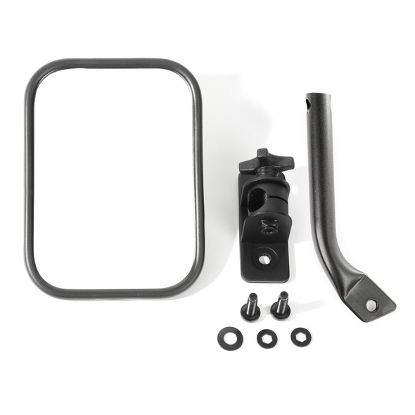 Rugged Ridge Square Stubby Trail Mirror for 97-18 Jeep Wrangler TJ & JK