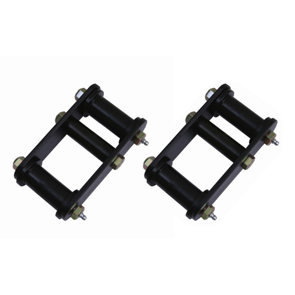 Rugged Ridge 18265.15 1" Grease Front Shackles in Black for 87-95 Jeep Wrangler YJ