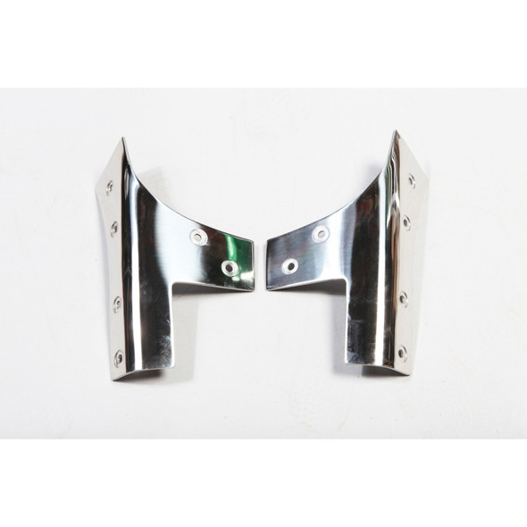 Rugged Ridge 11112.03 Windshield Hinge Bracket Set in Stainless Steel for 07-18 Jeep Wrangler JK