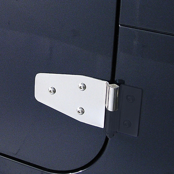 Rugged Ridge 11113.02 Stainless Steel Door Hinges for 87-06 Jeep Wrangler YJ, TJ & Unlimited with Steel Half Doors