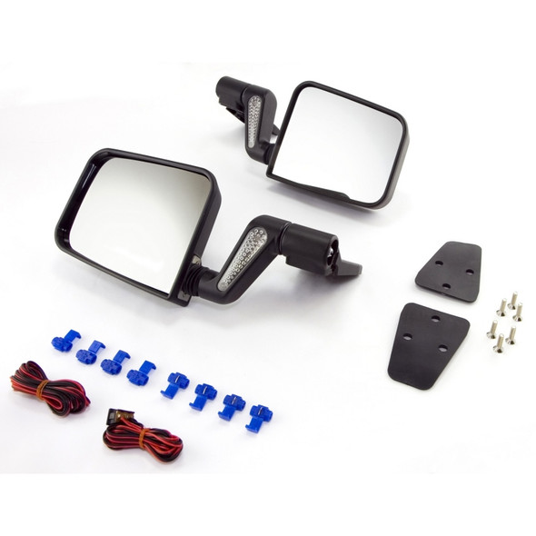 Rugged Ridge 11002.20 Heated Mirror Set in Black for 87-02 Jeep Wrangler YJ & TJ with Full Doors