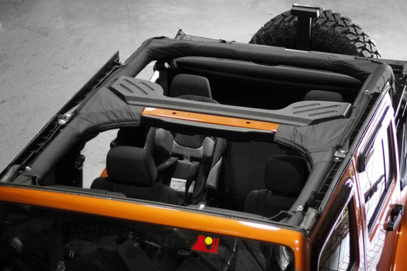 Rugged Ridge 13613.01 Roll Bar Cover in Black for 07-18 Jeep Wrangler Unlimited JK 4 Door