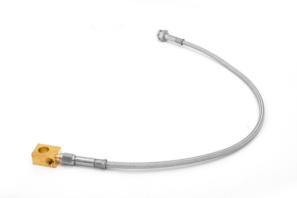 Rugged Ridge 16735.05 Rear 4" Braided Stainless Steel Brake Hose for 87-95 Jeep Wrangler YJ