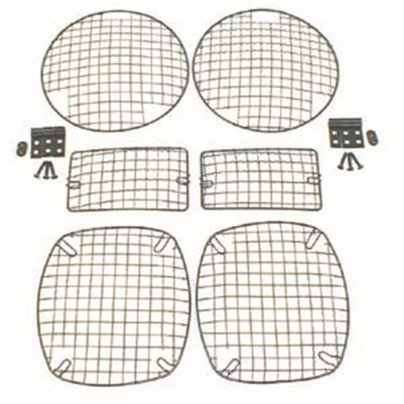 Rugged Ridge 11236.01 Black Mesh Light Guard Set for 97-06 Jeep Wrangler TJ & Unlimited