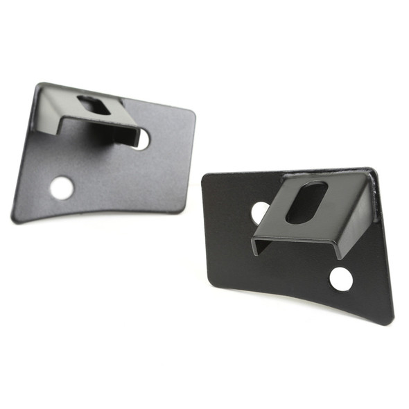 Rugged Ridge 11027.04 Windshield Light Mounting Brackets in Textured Black for 07-15 Jeep Wrangler JK