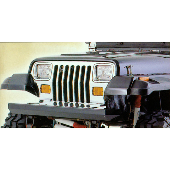 Rugged Ridge 11502.20 Classic Rock Bumper Front in Textured Black for 87-06 Jeep Wrangler YJ, TJ & Unlimited