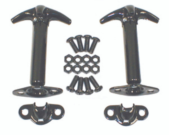 Rugged Ridge 11210.01 Hood Catch Kit for 42-95 Jeep 42-95 Jeep CJ & Wrangler YJ