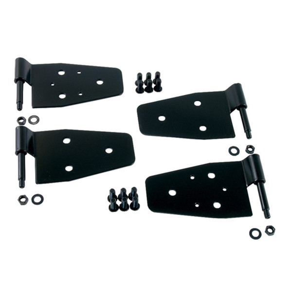 Rugged Ridge 11202.01 Door Hinge Kit in Black for 97-06 Jeep Wrangler TJ & Unlimited